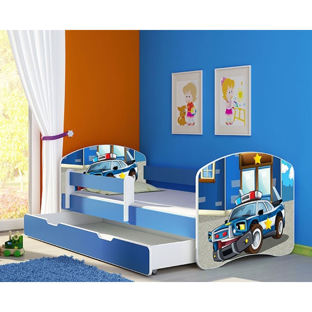ACMA Dječiji krevet Acma II sa ladicom Blue - 180x80cm - Dezen 38 slika 1