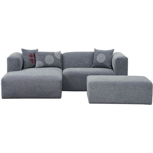 Ugaona Sofa Linden Mini Left - Siva slika 10