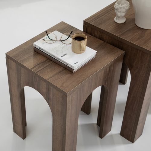 Collesium 2 - Walnut Walnut Coffee Table Set slika 3