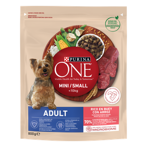 Purina ONE MINI Dog < 10 kg Adult, bogata govedinom, s rižom, 800 g