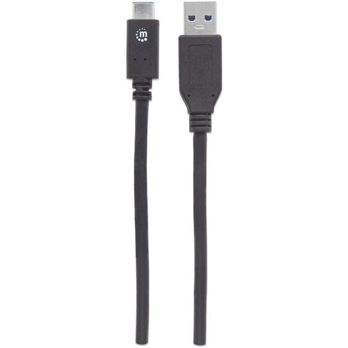 Manhattan USB kabel USB 3.2 gen.2 (USB 3.1 gen.2) USB-C® utikač, USB-A utikač 0.50 m crna  354639 slika 2
