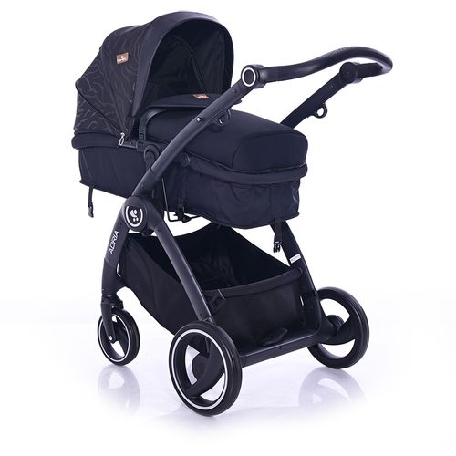 LORELLI ADRIA Kolica Black 2u1 SET: Košara + Putna Torba + Zimska Navlaka (do 15 kg) slika 2