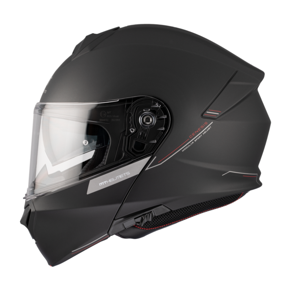 MT Helmets vizir za moto kacigu Genesis SV Solid A1 Matt Black slika 1