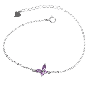 J&B Jewellery 925 Srebrna narukvica 000020-Purple