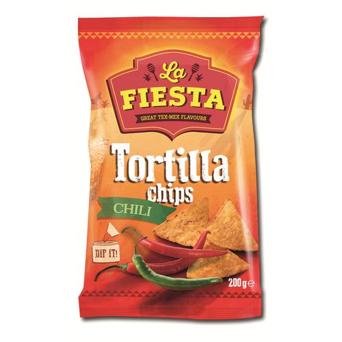 LA FIESTA chilli tortilla chips 200g slika 1