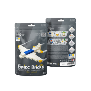 40003 KONSTRUKCISKI SET KOCKE AVION 85el, 23x13cm