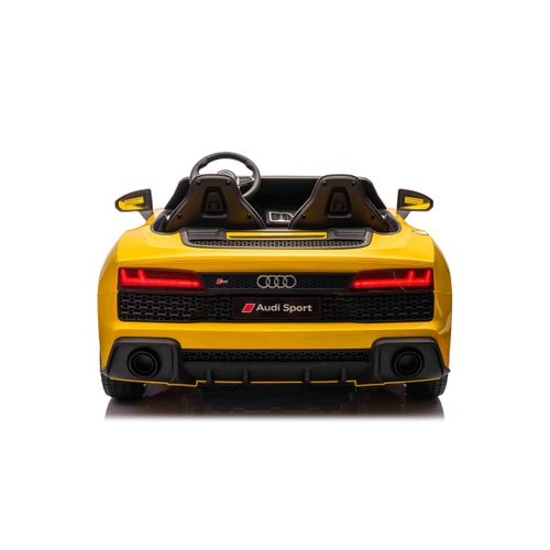 Licencirani auto na akumulator Audi R8 Spyder LIFT - dvosjed - žuti slika 4