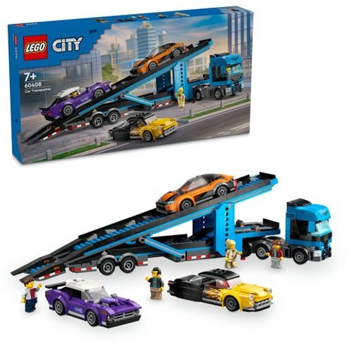 LEGO® CITY 60408 Kamion za prijevoz sportskih automobila slika 1