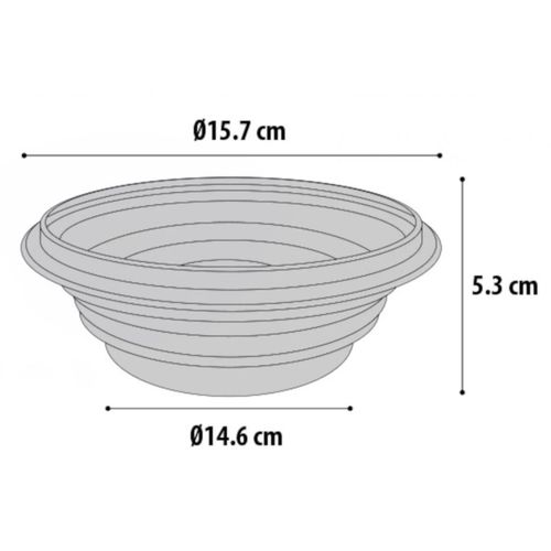 Zložljiva posuda Travel Bowl, plava 500ml slika 4