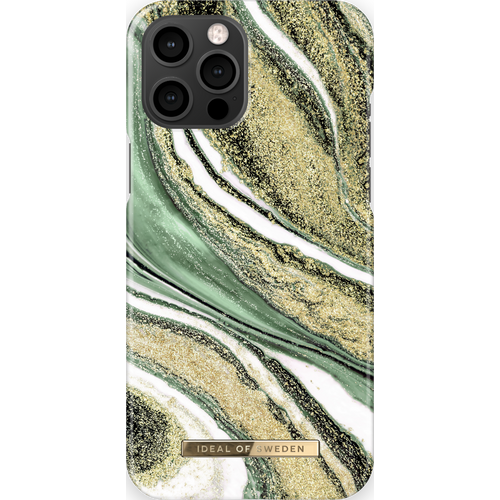 iDeal of Sweden Maskica - iPhone 12 Pro Max - Cosmic Green Swirl slika 1