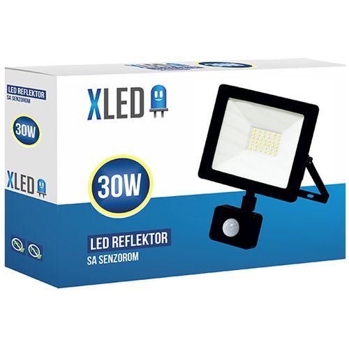 XLED 30W LED reflektor sa PIR senzorom,6500K,2400Lm,AC220-240V slika 1