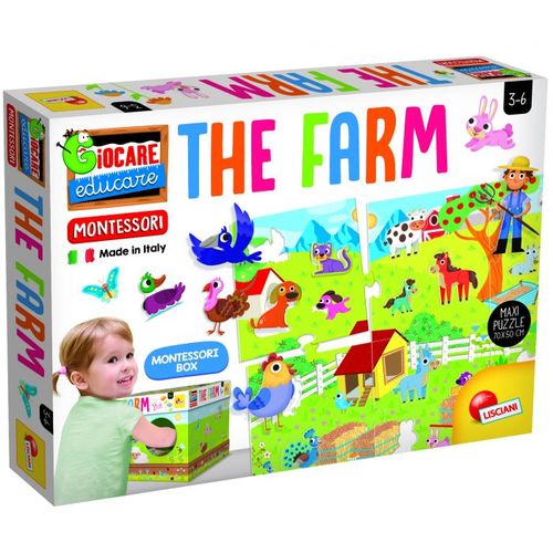 Ls montessori maxi puzzle farma slika 1