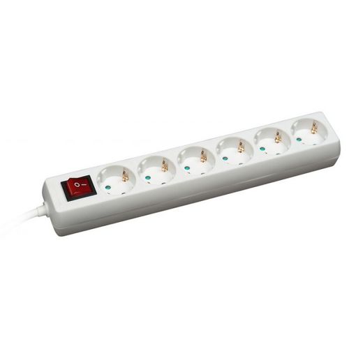 Produžni kabl 6 utičnica16A 250V 3500W sklopka 3m   H05VV-F 3G1,5 slika 1