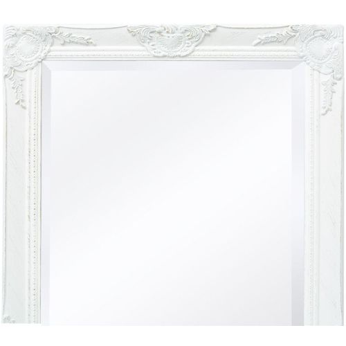 Zidno Ogledalo Barokni stil 120x60 cm Bijela boja slika 4
