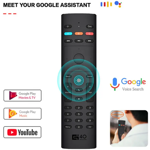 GMB-G40S AIR MOUSE Remote control for TV/PC, With Gyroscope smart google Google Assistant slika 6