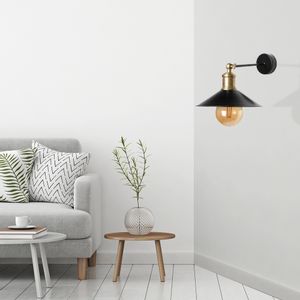 Emma metal başlıklı aplik Black Wall Lamp