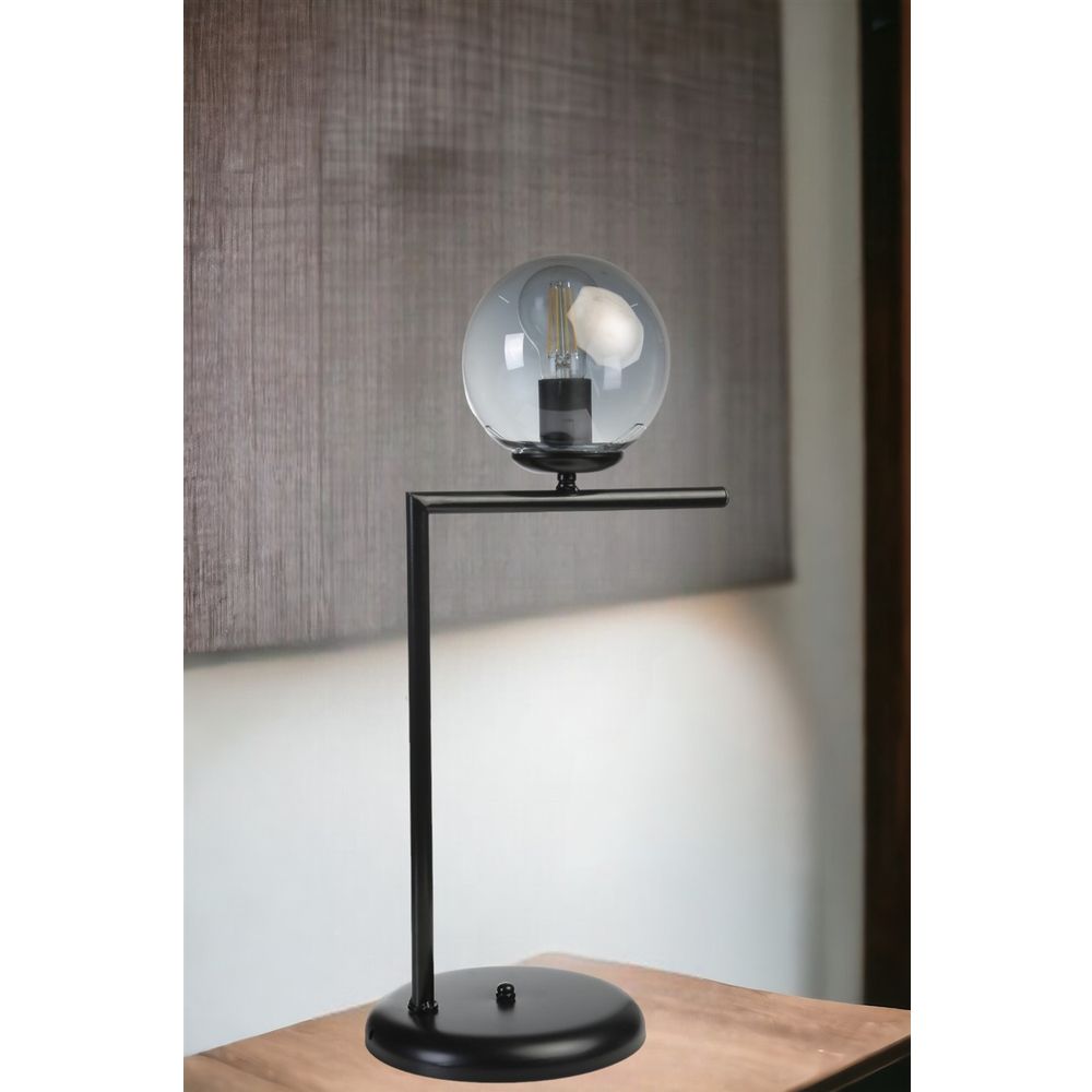Araz Crna Fumirana Stona Lampa slika 2