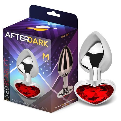 Afterdark Aluminium Heart Butt Plug S/M/L slika 16