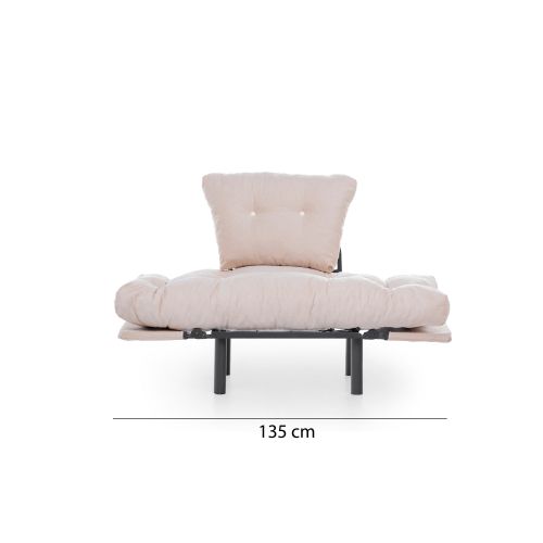 Atelier Del Sofa Fotelja, Krem, Nitta Single - Cream slika 14