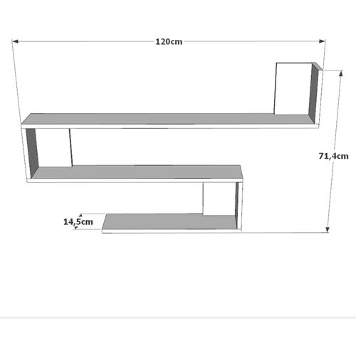 WL10-A Atlantic Pine Wall Shelf slika 5