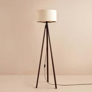AYD-3451 Bijela i Smeđa Podna Lampa