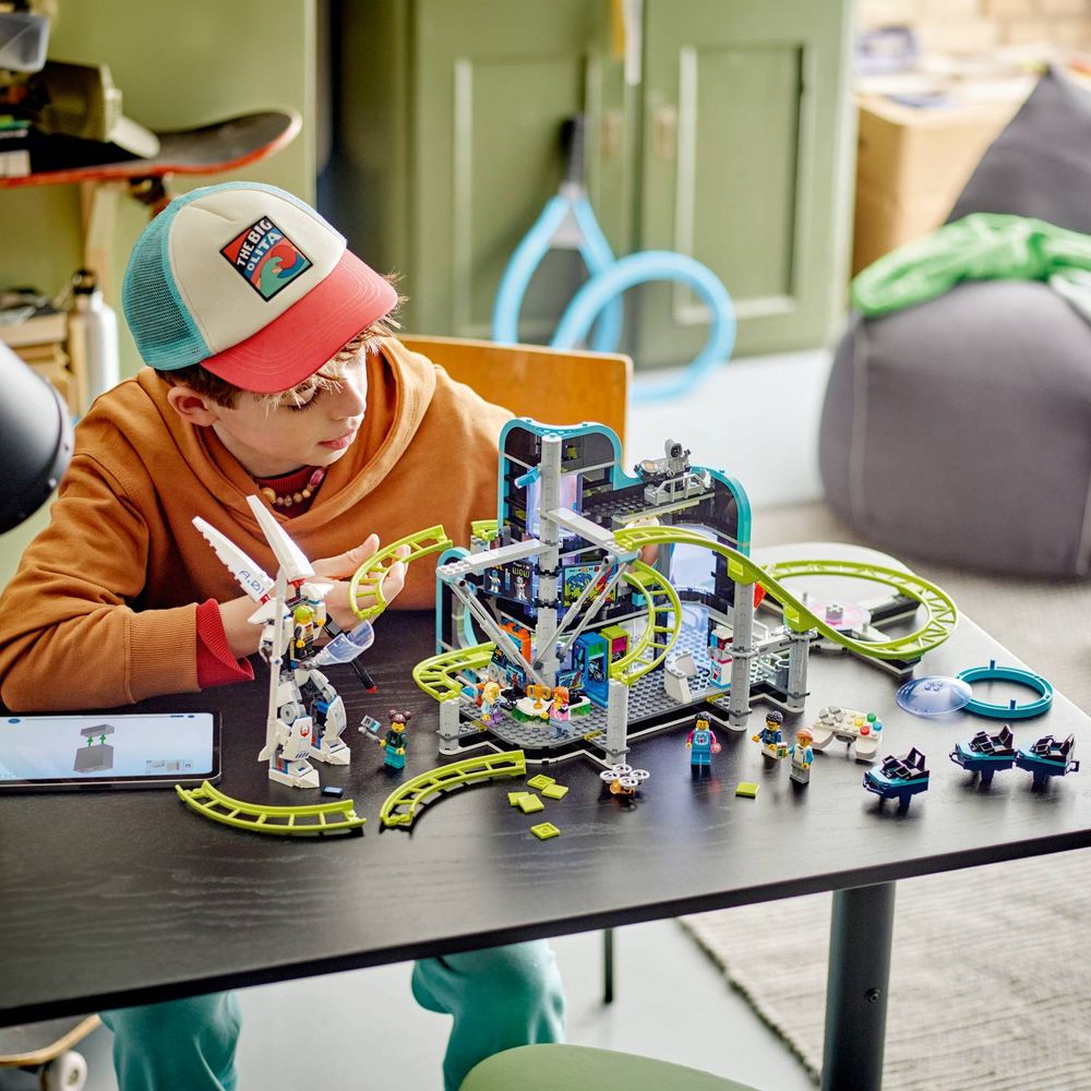 LEGO 60421 Rollercoaster park Robotski svijet slika 8