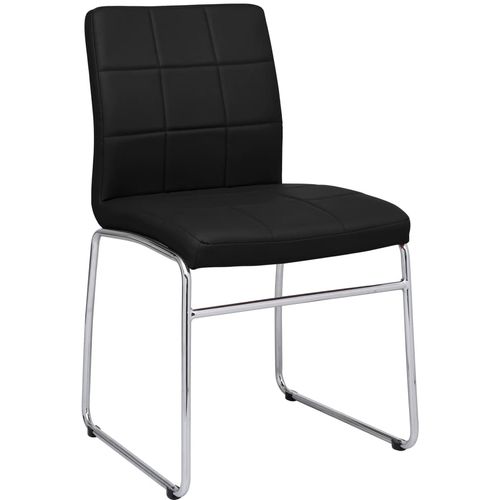 Blagovaonske stolice od umjetne kože 4 kom crne slika 35