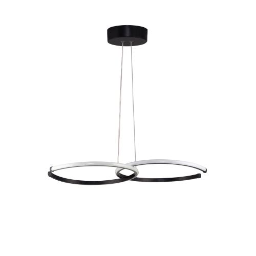 Carinae Black-White Light Black Chandelier slika 4