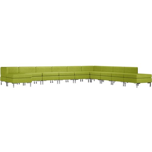 11-dijelni set sofa od tkanine zeleni slika 13