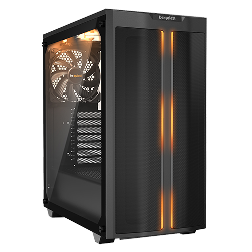 be quiet! BGW37 PURE BASE 500 DX Black, MB compatibility: ATX / M-ATX / Mini-ITX, Three pre-installed be quiet! Pure Wings 2 140mm fans, Ready for water cooling radiators up to 360mm slika 1