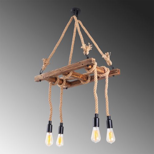 Erebos - 102-AV Wooden Chandelier slika 5