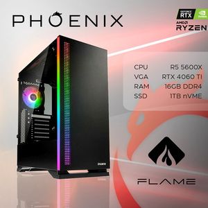 Računalo Phoenix FLAME Y-527 AMD RYZEN 5 5600X/16GB DDR4/NVMe SSD 1TB/VGA RTX4060 TI/NoOS