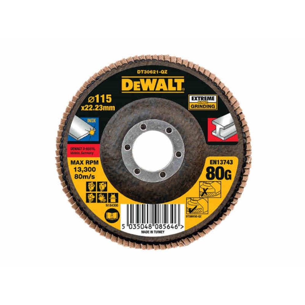 BRUSNA PLOČA 115X22,2 MM 80G Dewalt DT30621 slika 1