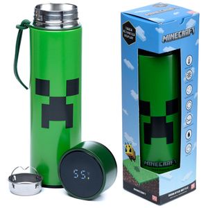 Minecraft Termos Boca od Nehrđajućeg Čelika s Termometrom 450ml