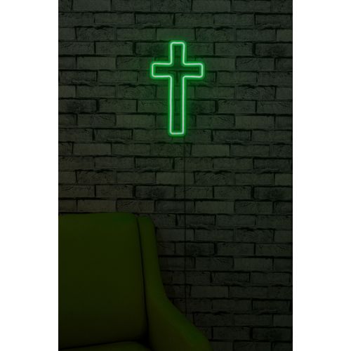 Wallity Ukrasna plastična LED rasvjeta, Cross Sign - Green slika 9