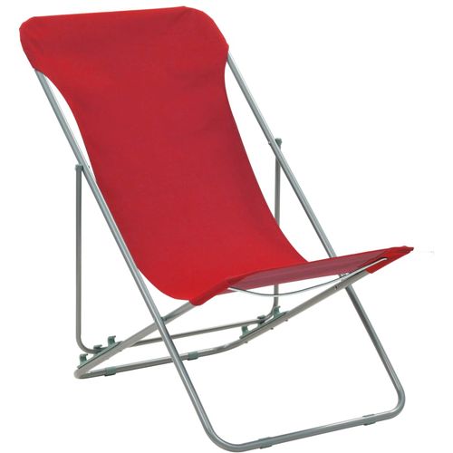 Sklopive stolice za plažu 2 kom čelik i tkanina Oxford crvene slika 18