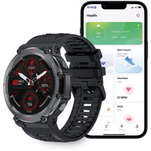 Ksix Globe Waterproof Smartwatch with Bluetooth 5.0