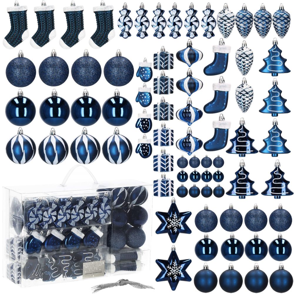 CA0851 SET BOŽIĆNIH KUGLICA 77 KOM. slika 1