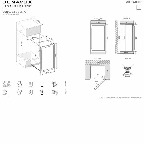 DXJ-65.154DB DUNAVOX vinska vitrina slika 8