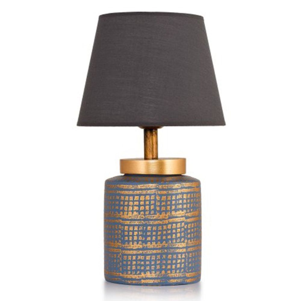 YL024 Plava i Zlatna Stočna Lampa slika 2