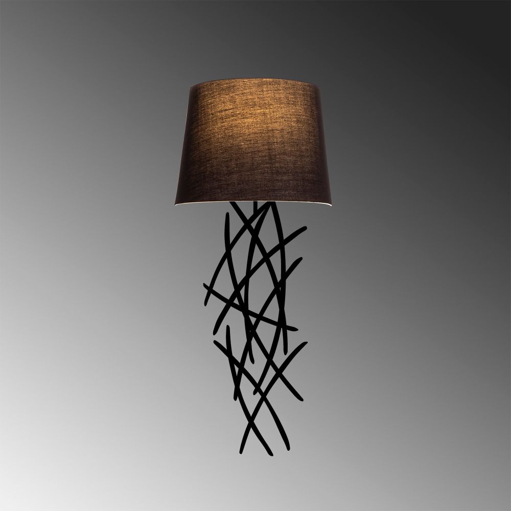 Asaf - 6984 Crna Zidna Lampa slika 4