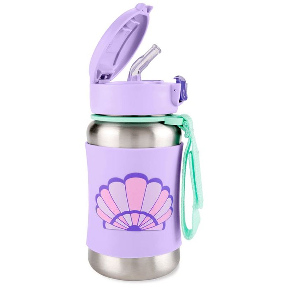 Skip Hop Flašica od nehrđajućeg čelika sa slamkom 350ml - Školjka slika 2