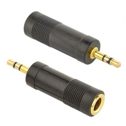 A-6.35F-3.5M Gembird 6.35 mm zenski na 3.5 mm muski audio adapter slika 1