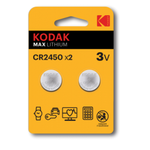 Baterija KODAK Litijum CR2450 500mAh 3V slika 1