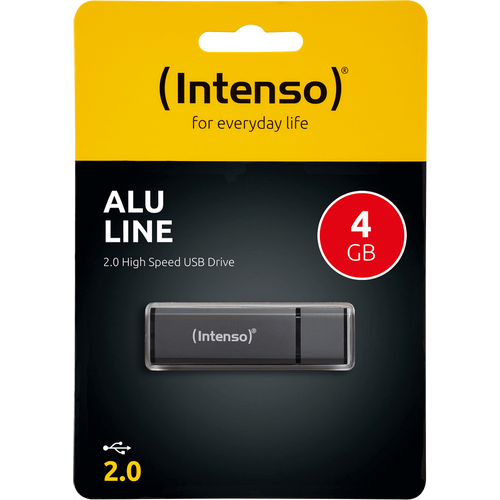 (Intenso) USB Flash drive 4GB Hi-Speed USB 2.0, ALU Line - USB2.0-4GB/Alu-a slika 1