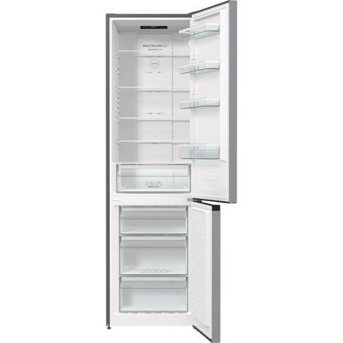 Gorenje NRK6202ES4 Kombinovani frižider, NoFrost, Visina 200 cm, Širina 60 cm, Siva boja slika 6