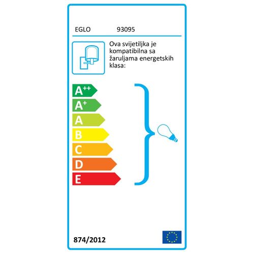 Eglo Aloria vanjska zidna/1, e27, bijela slika 2