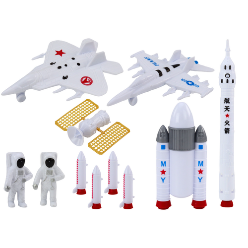 Set svemirskih figura - Astronauti, Rakete - 11 komada slika 2