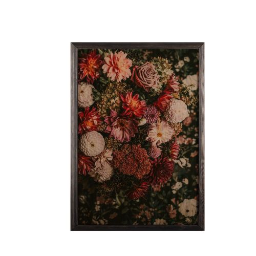 Wallity Drvena uokvirena slika, Flower mix slika 2