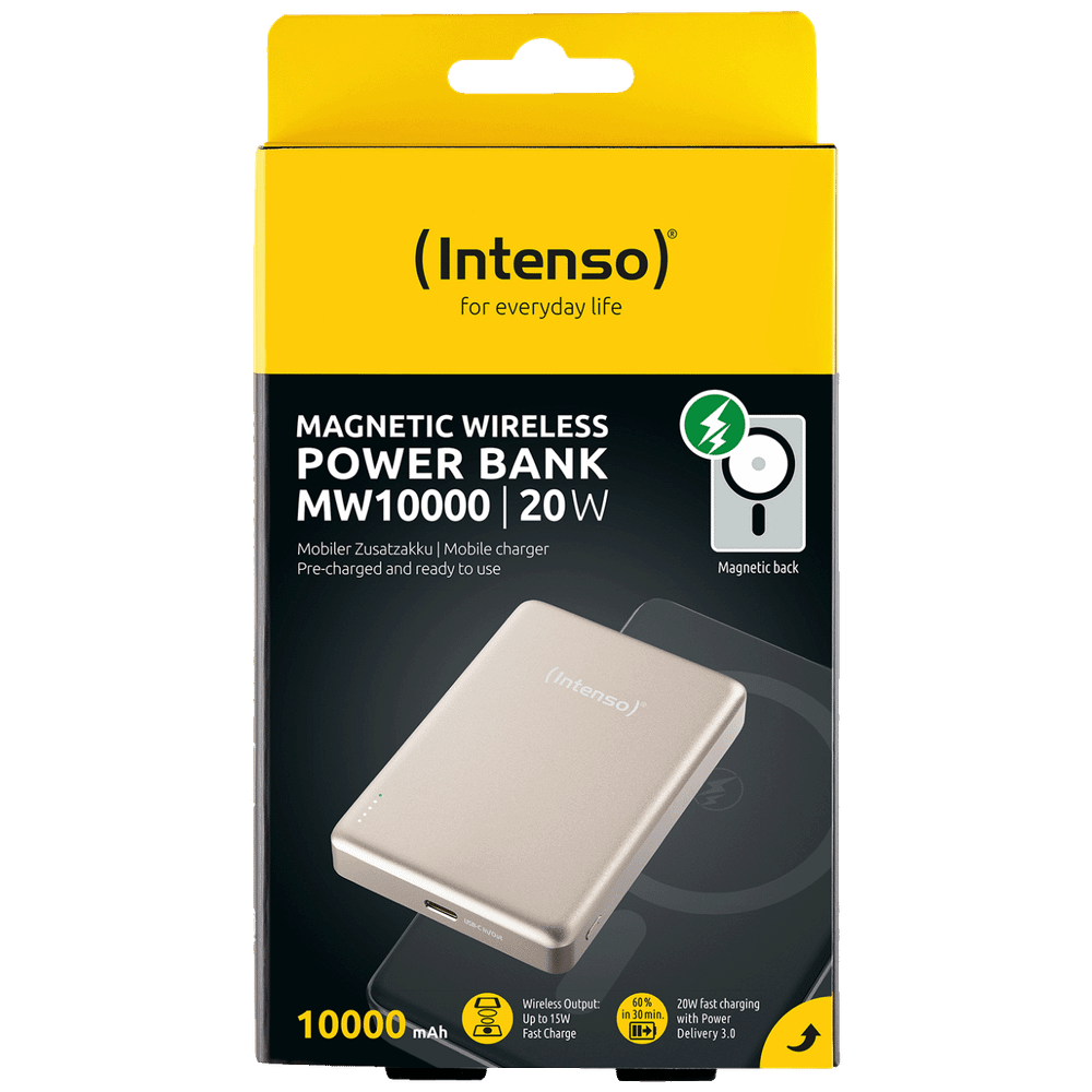 (Intenso) Prijenosni punjač POWERBANK MW10000, MagSafe / 10000mAh / Champagne slika 5